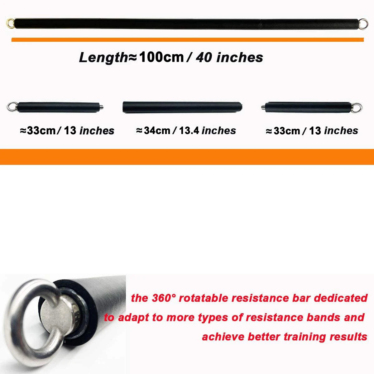 Workout Bar Resistance Band Training Set