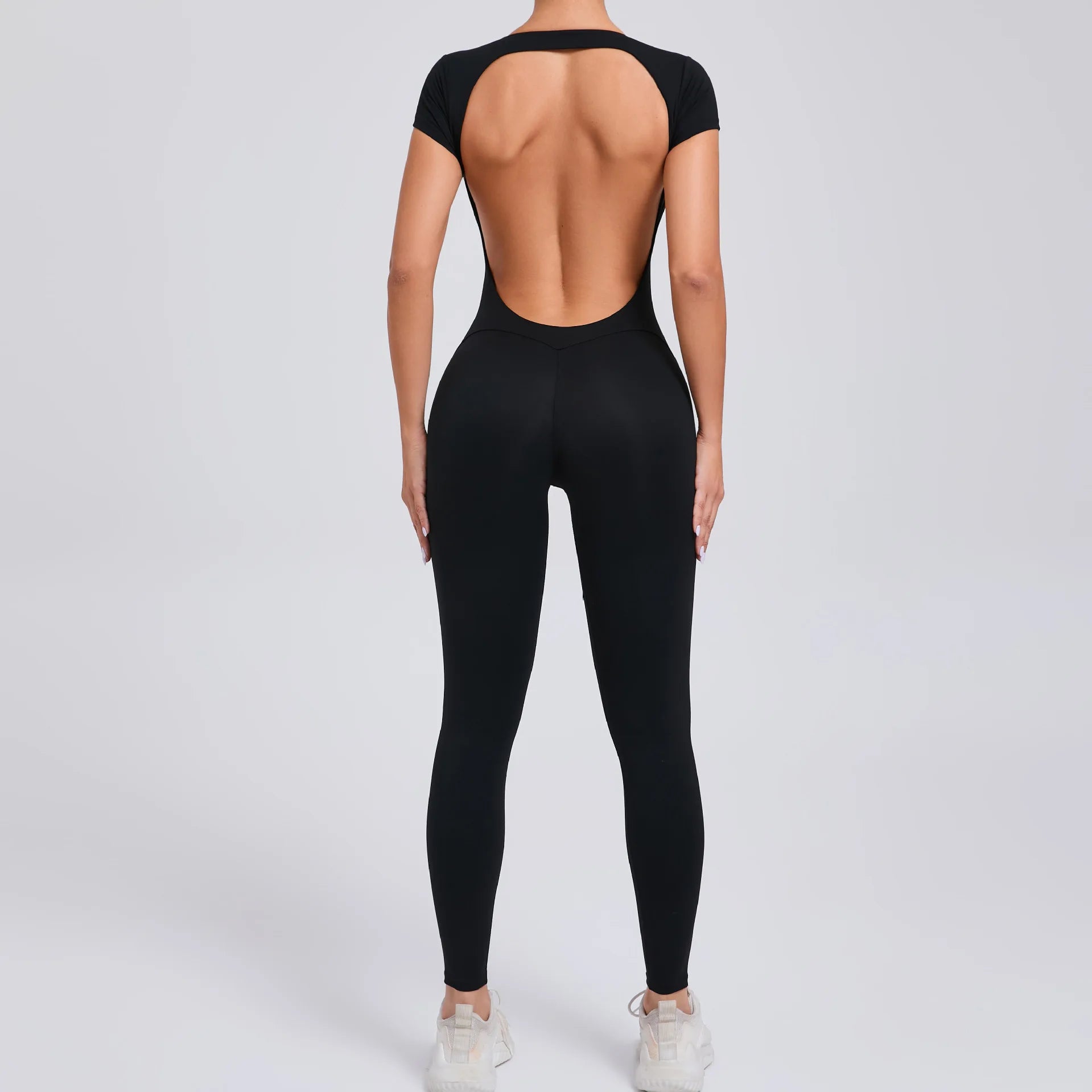 Women’s Open-Back Performance Yoga Jumpsuit