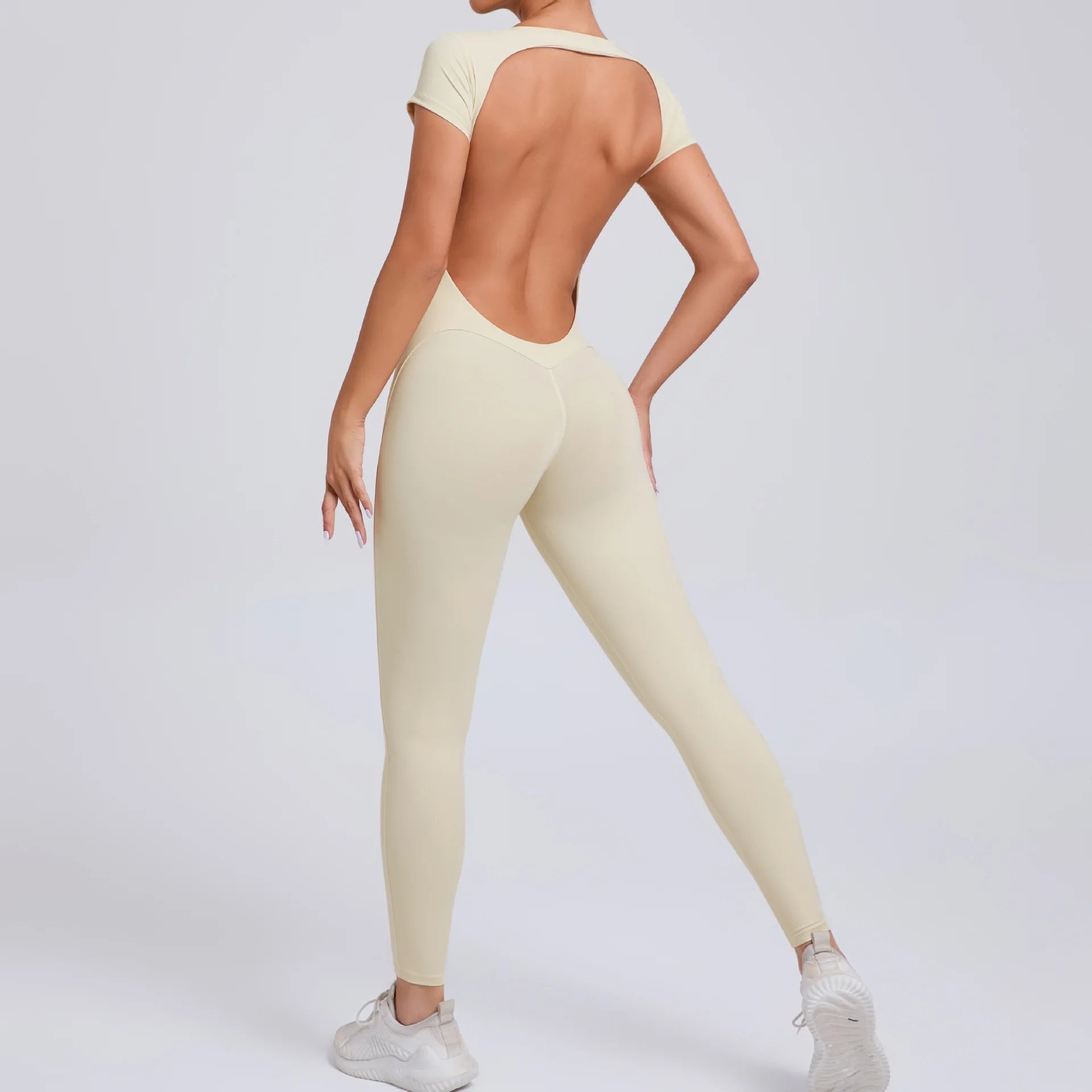 Women’s Open-Back Performance Yoga Jumpsuit