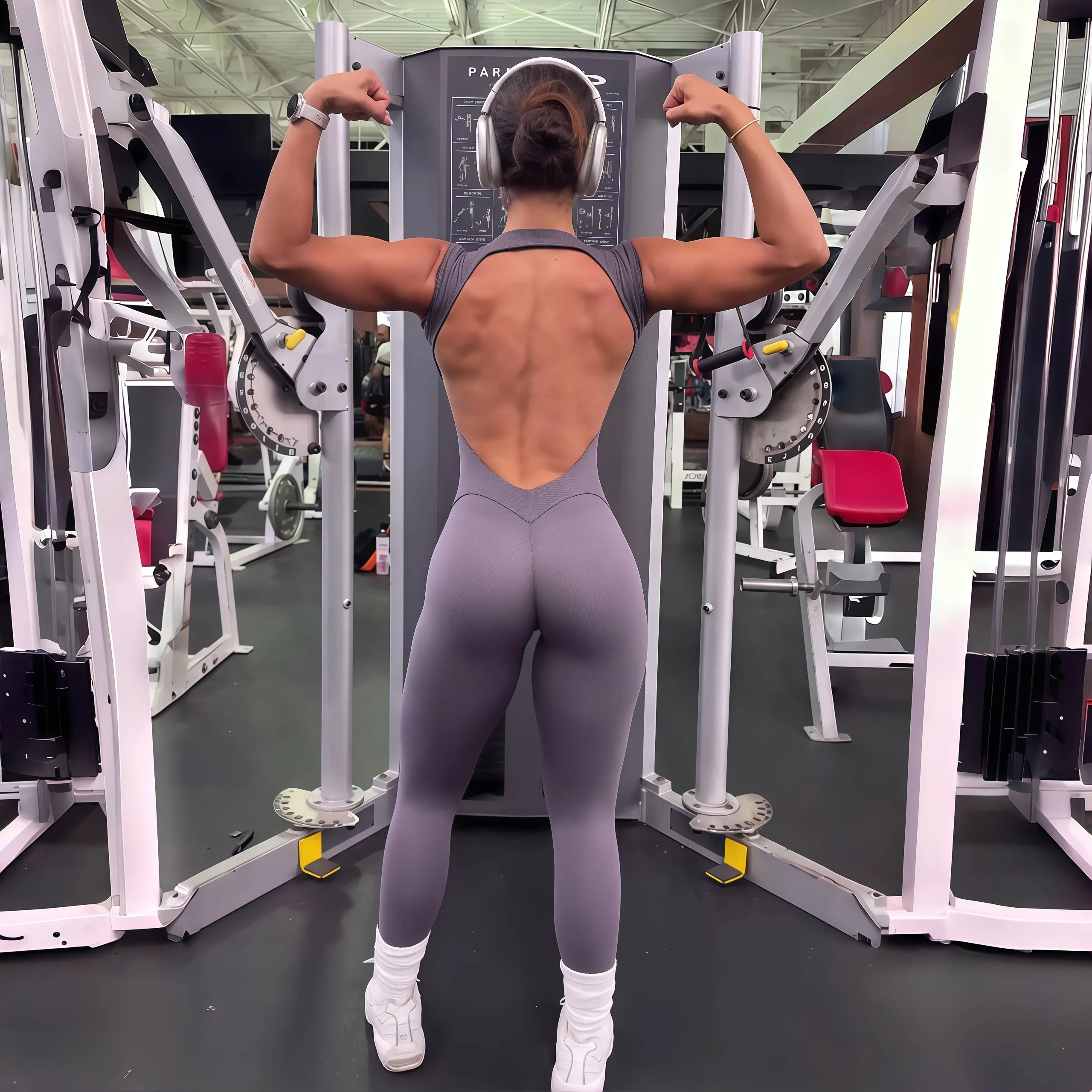 Women’s Open-Back Performance Yoga Jumpsuit