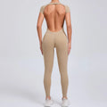 Women’s Open-Back Performance Yoga Jumpsuit