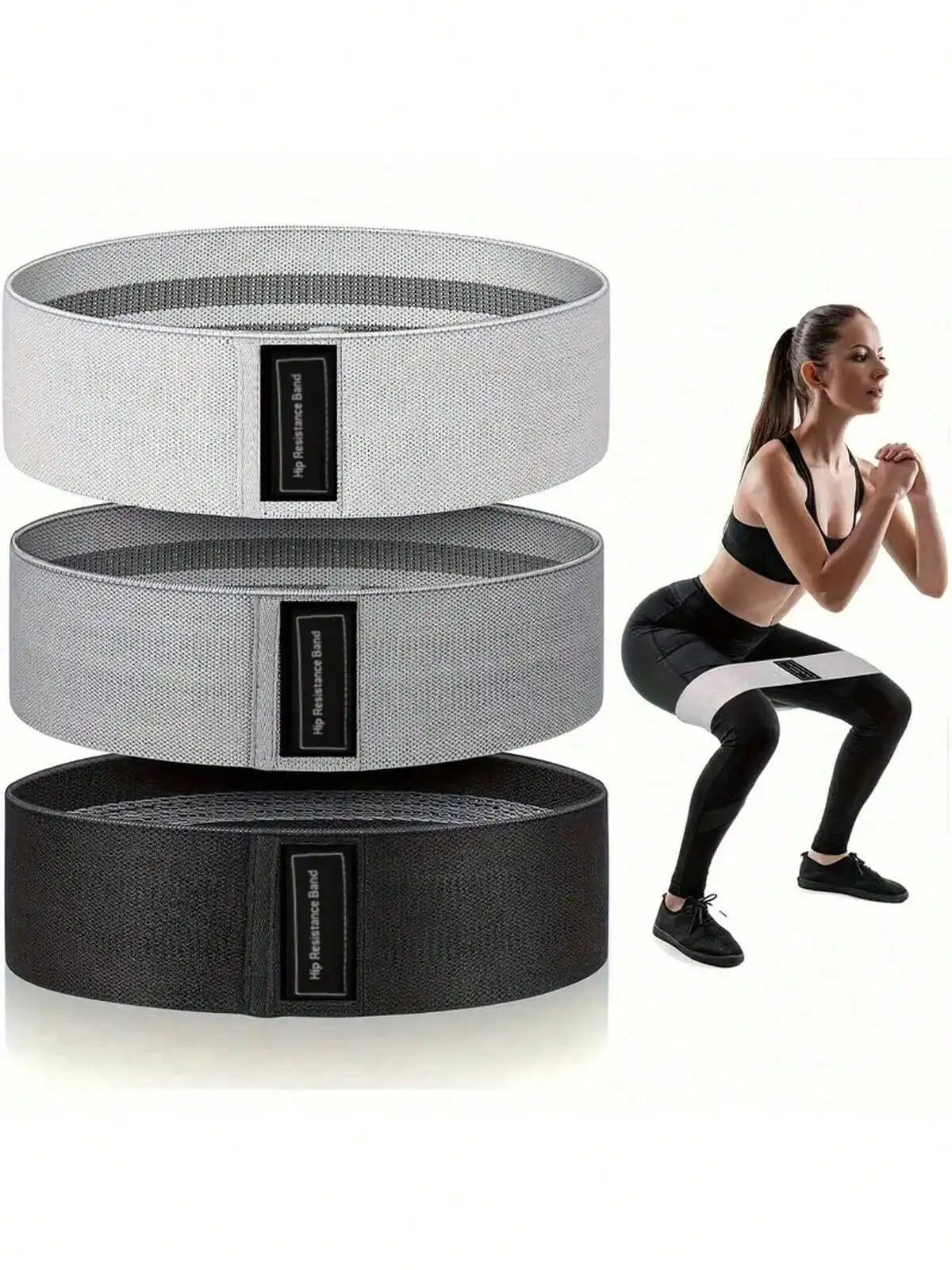 Fabric Resistance Bands for Glutes & Thighs